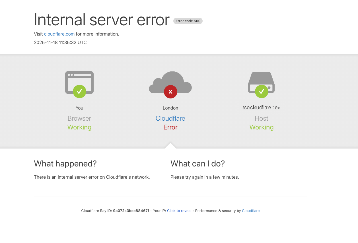 How I Spent the Cloudflare Outage